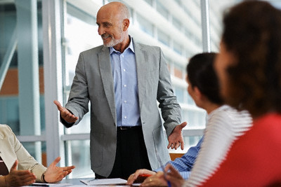 Businessman in Meeting